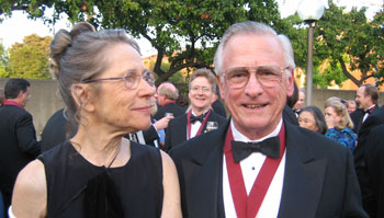 Peter and Jan Dodge celebrating with the AIA