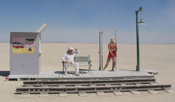 Peter Dodge at Burning Man in 2005