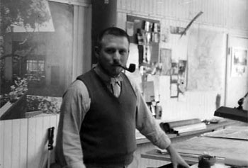 Peter Dodge early in his architecture career with Joe Esherick